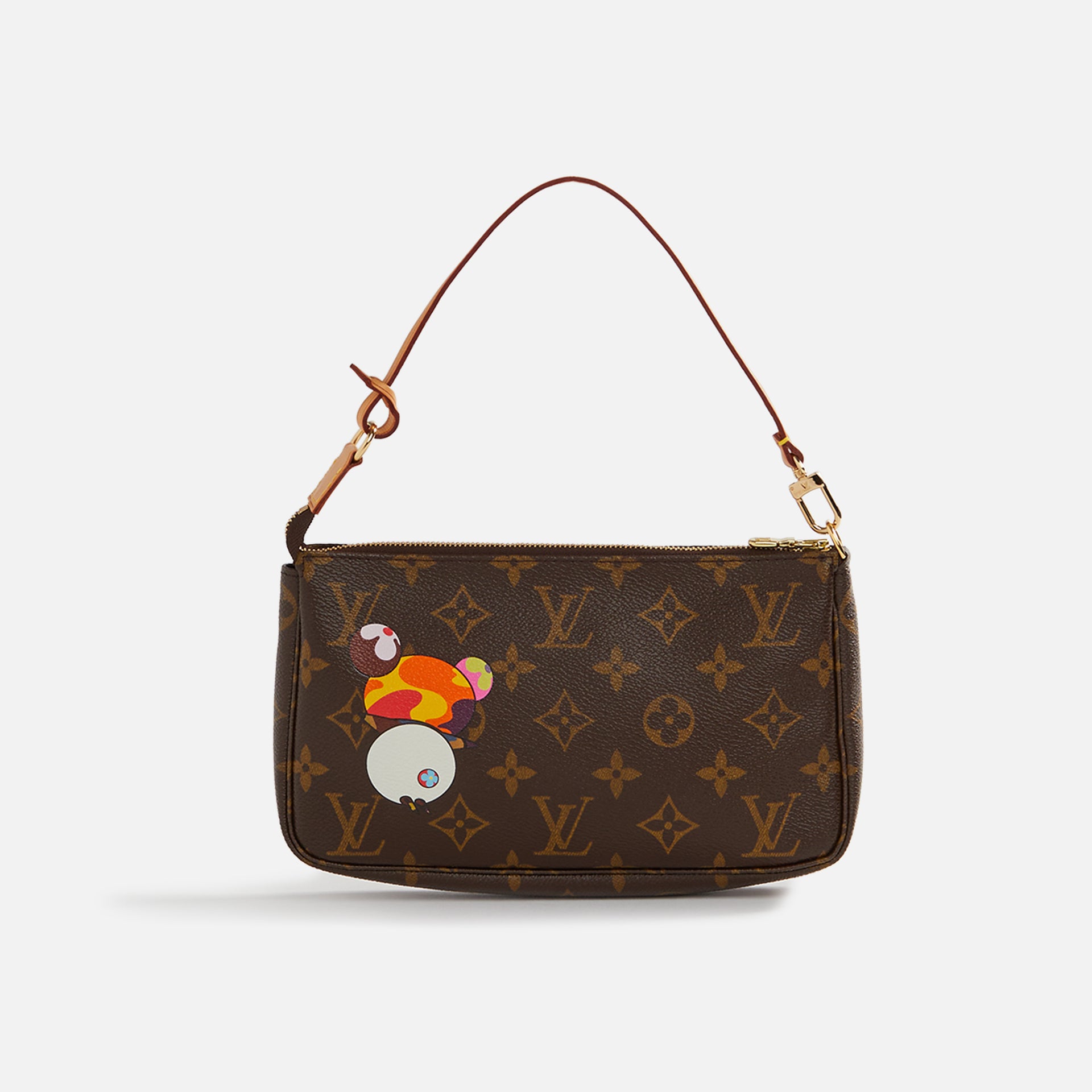 WGACA Louis Vuitton x Takashi Murakami Panda Pochette - Brown