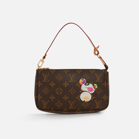 WGACA Louis Vuitton x Takashi Murakami Panda Pochette - Brown