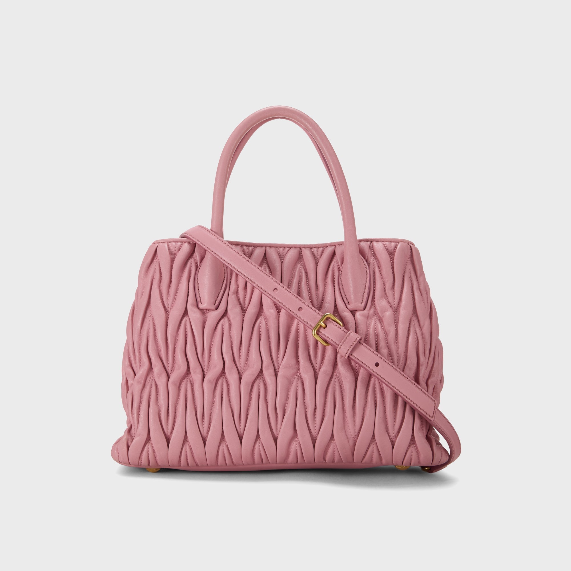 WGACA Miu Miu Nappa Convertible Handbag Small - Pink – Kith