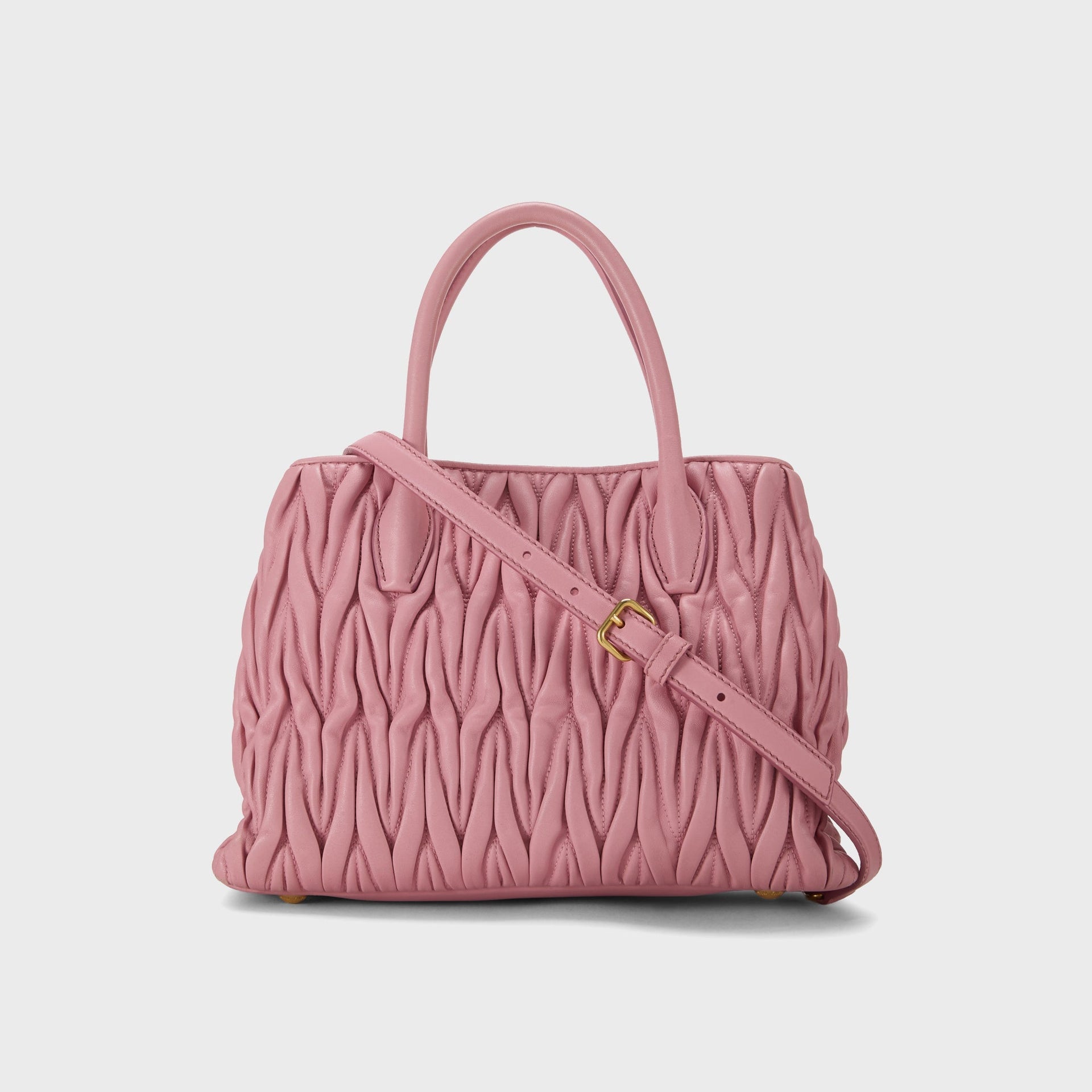 WGACA Miu Miu Nappa Convertible Handbag Small - Pink