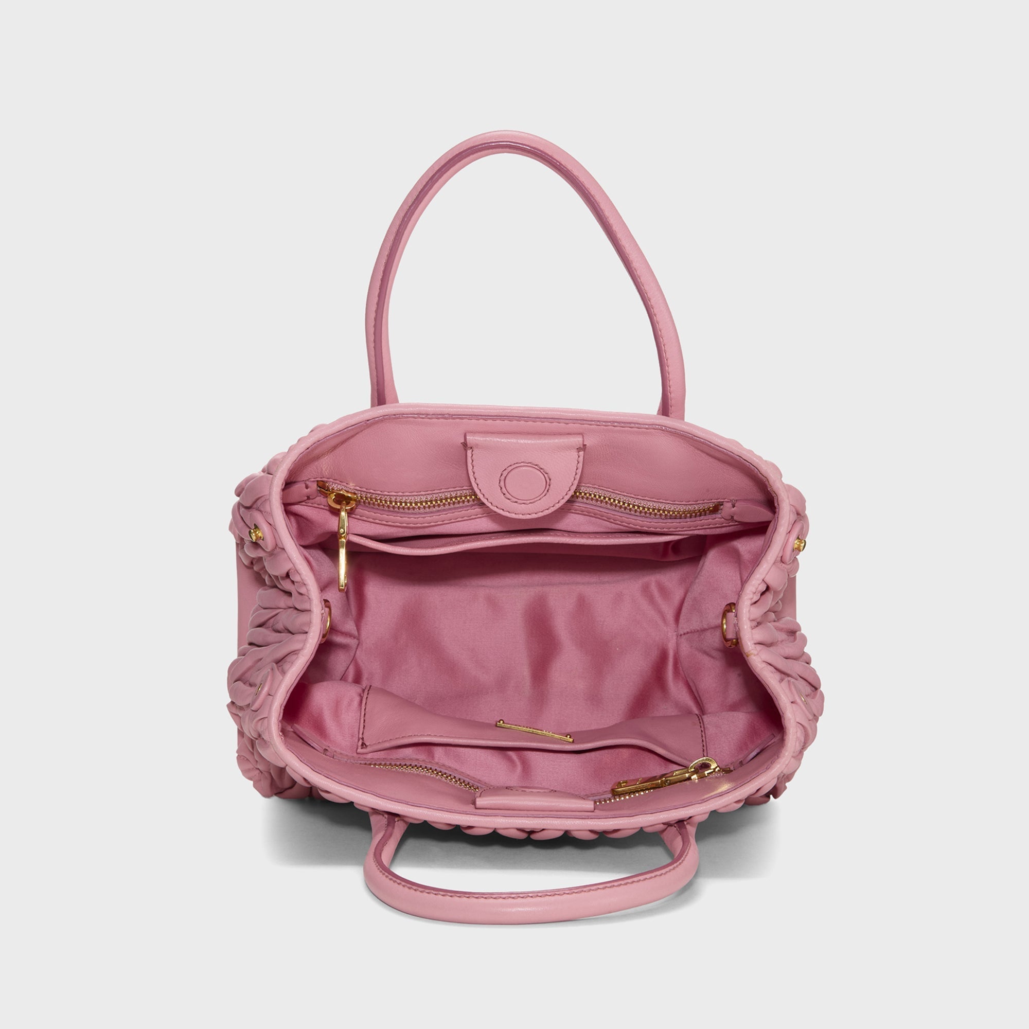WGACA Miu Miu Nappa Convertible Handbag Small - Pink – Kith