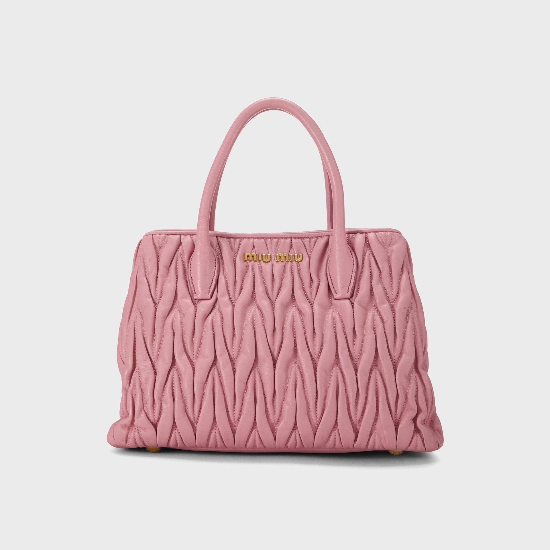 WGACA Miu Miu Nappa Convertible Handbag Small - Pink