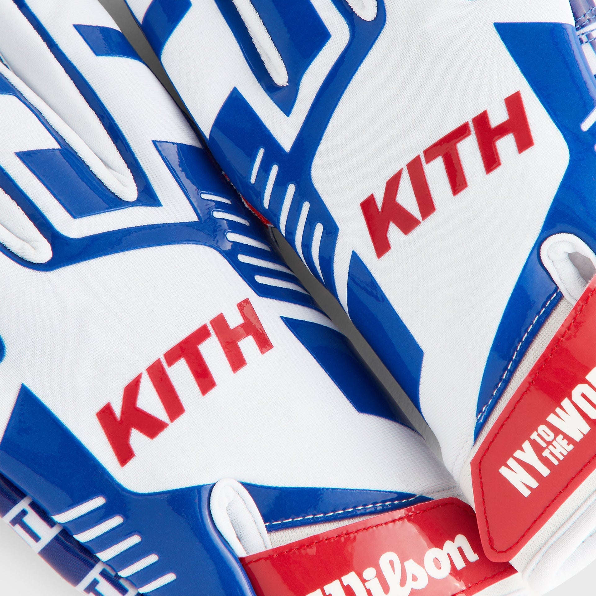 Kith & Wilson for the NFL Receiver Gloves - Blue / White - PH
