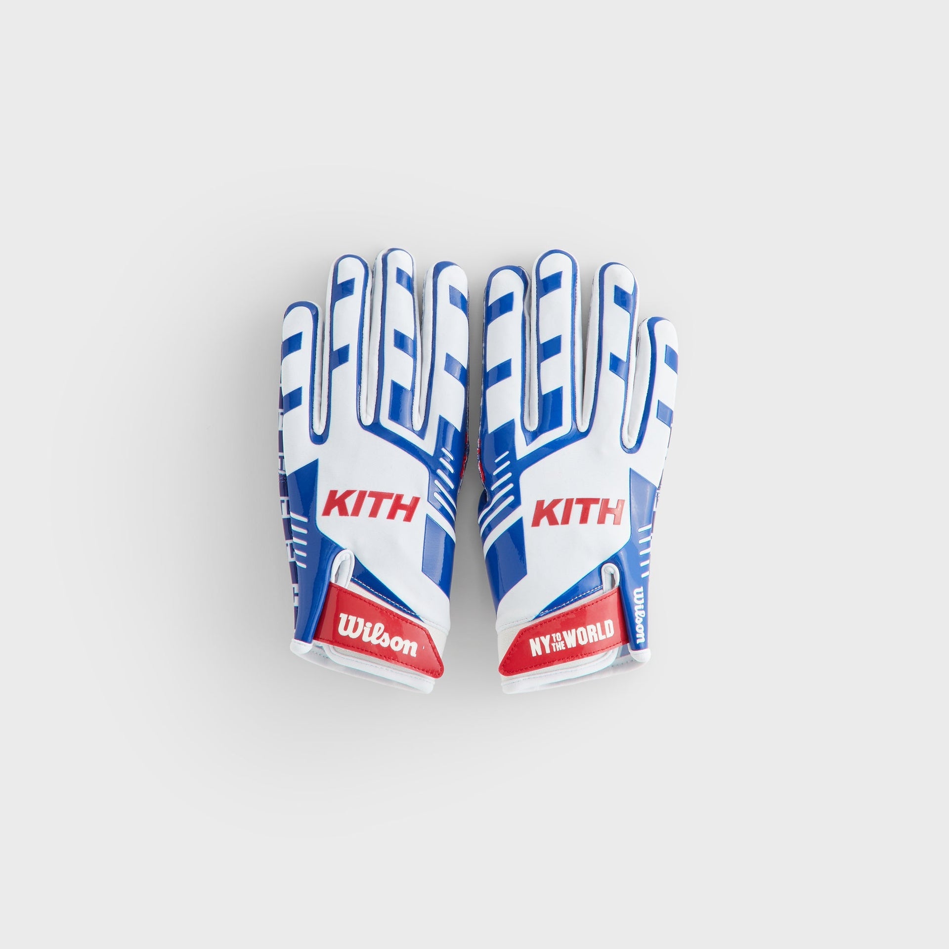 Kith & Wilson for the NFL Receiver Gloves - Blue / White - PH