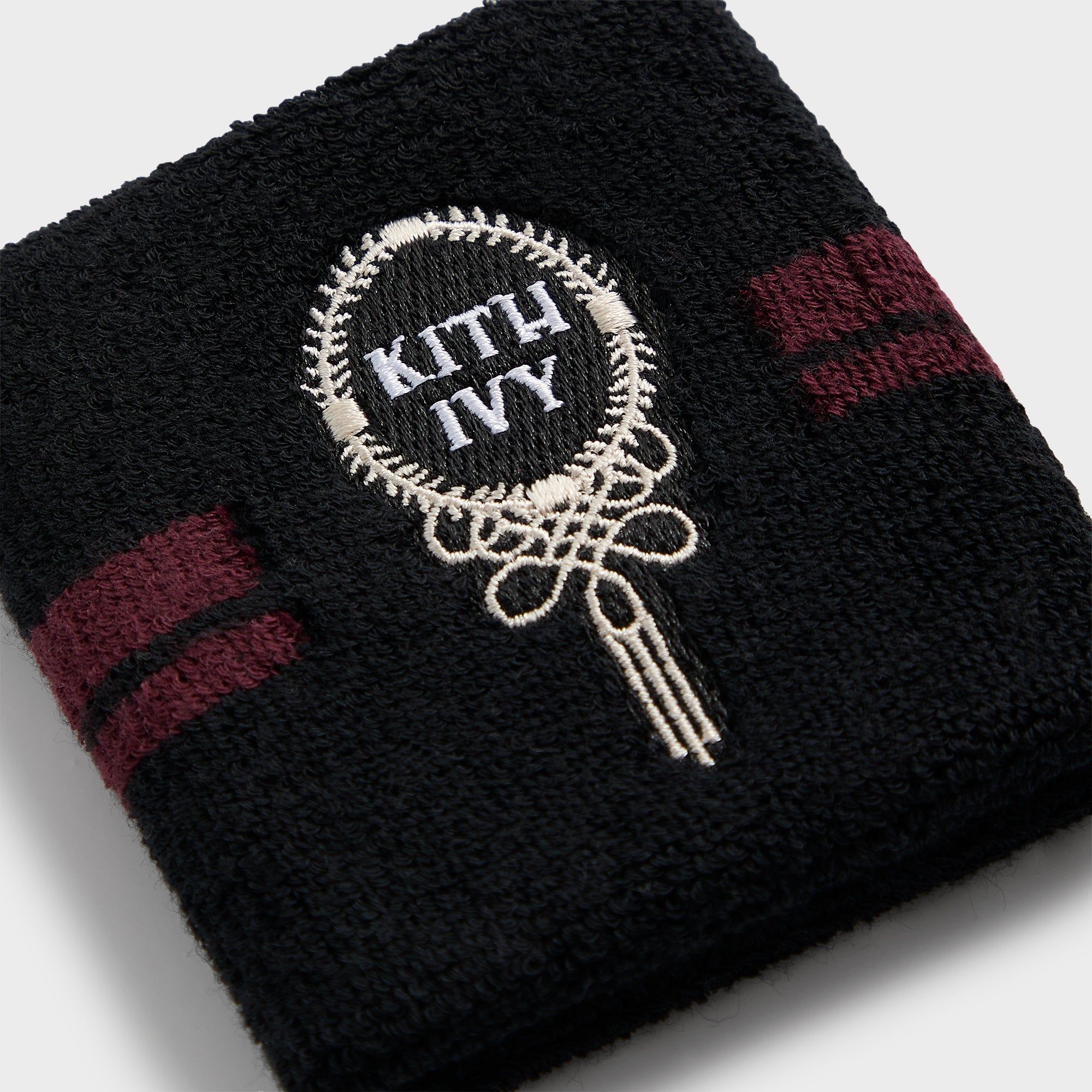 Kith Ivy for Wilson Terry Stripe Wristbands - Black