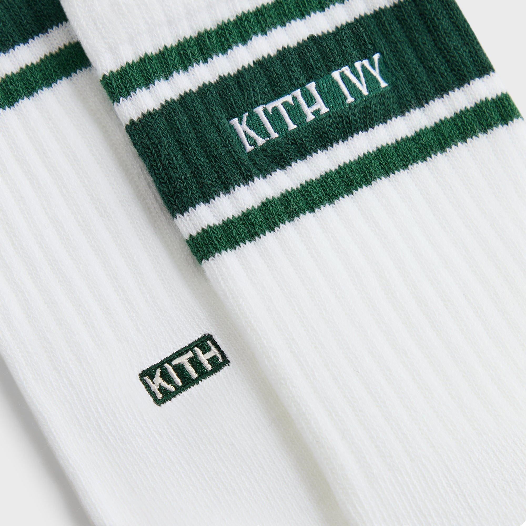 Kith Ivy for Wilson Stripe Logo Crew Socks - White