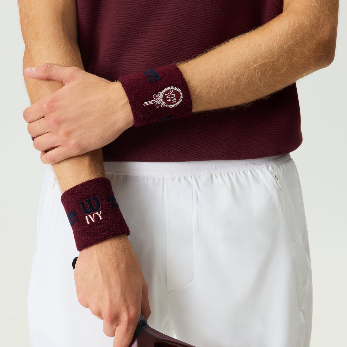 Kith Ivy for Wilson Striped Wristbands - Magma