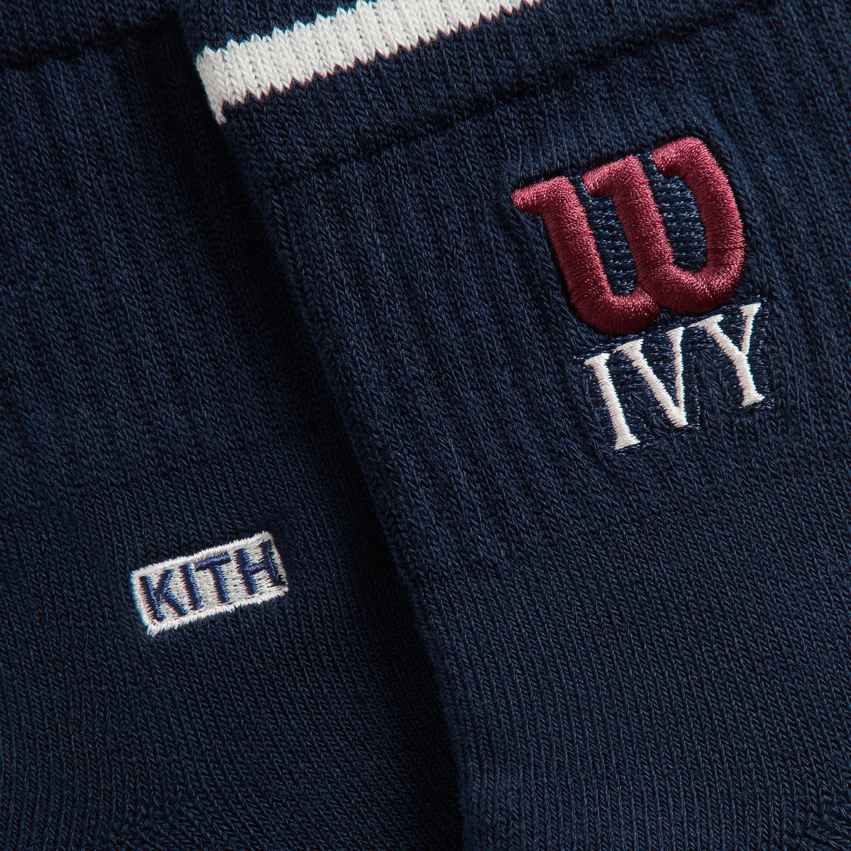 Kith Ivy for Wilson Quarter Top Striped Socks - Nocturnal - PH
