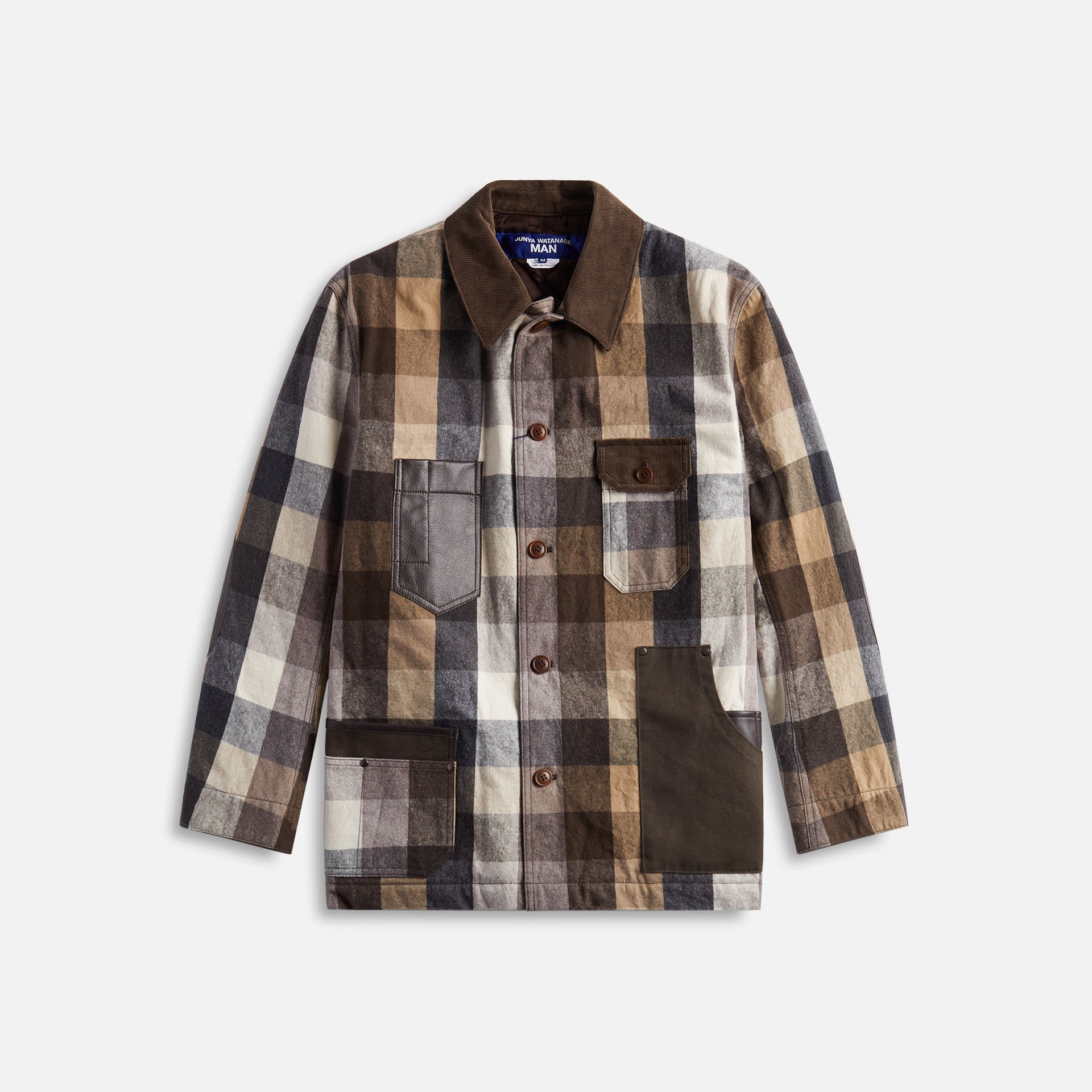 Junya Watanabe MAN Cotton Corduroy Leather Flannel - Flannel Check