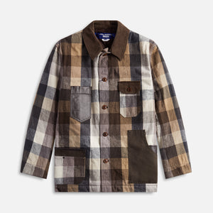 Junya Watanabe MAN Cotton Corduroy Leather Flannel - Flannel Check