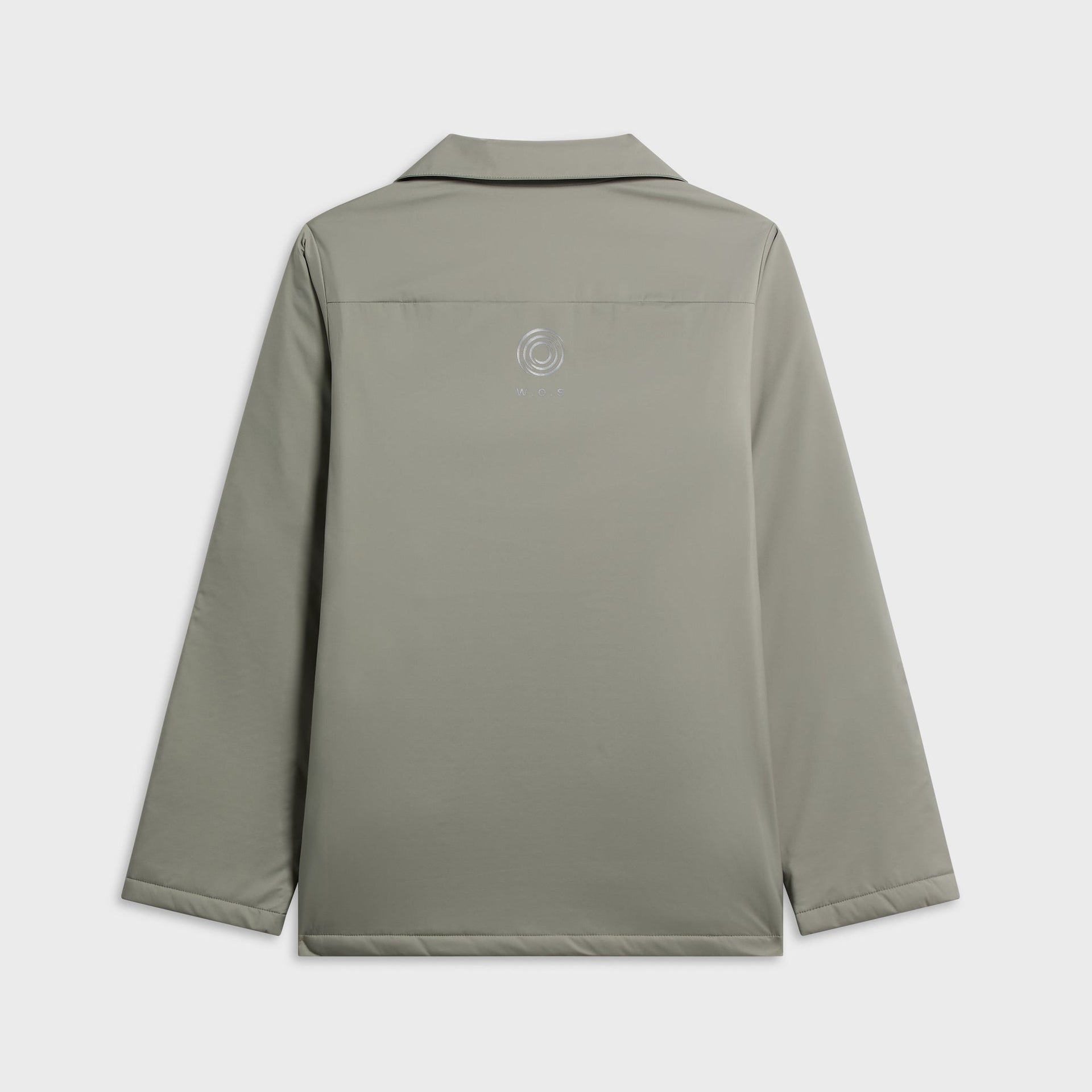 Wave of Sand Three Layer High Neck Jacket - Light Gray