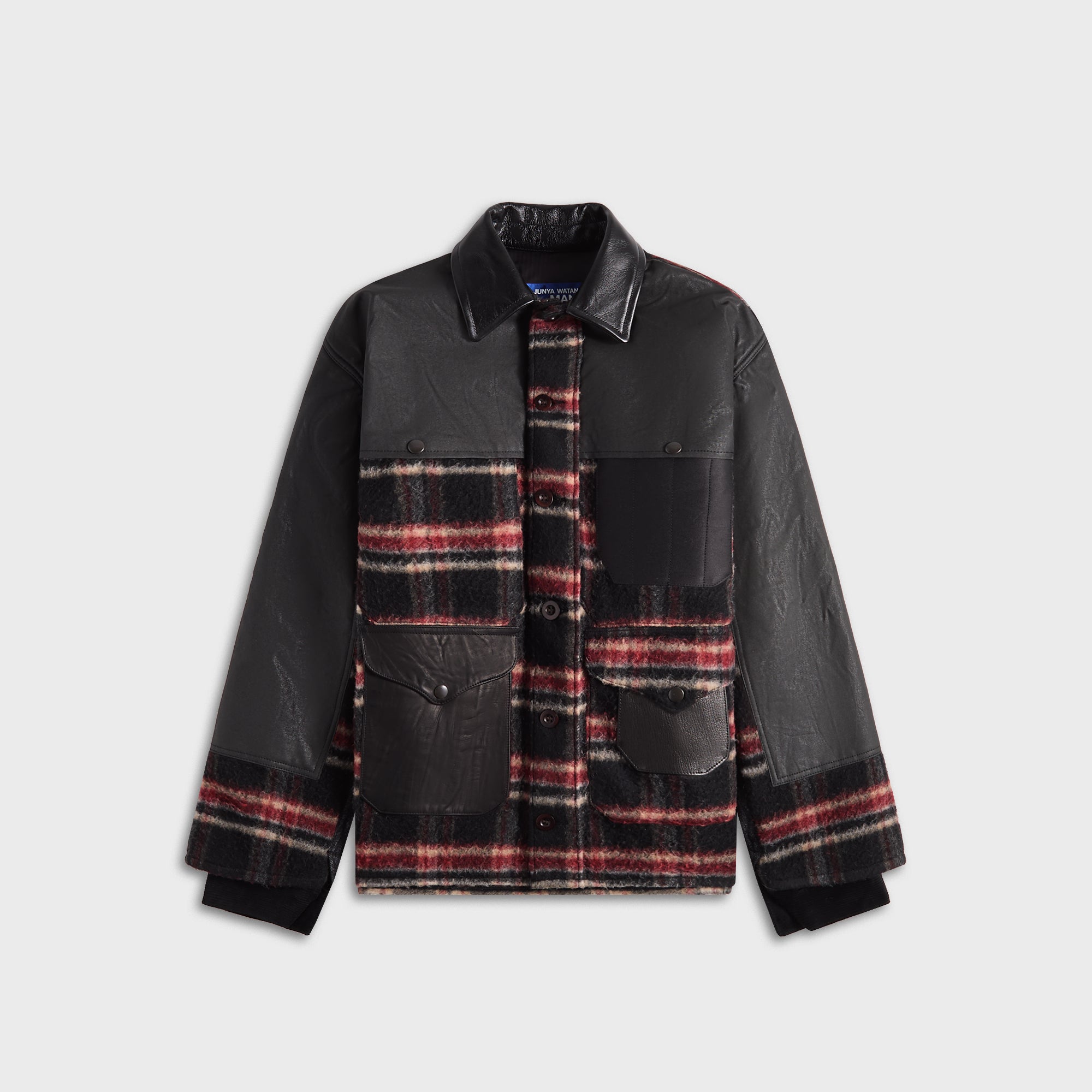 Junya Watanabe レッドチェック チャイナジャケット Junya Watanabe レッドチェック チャイナジャケット