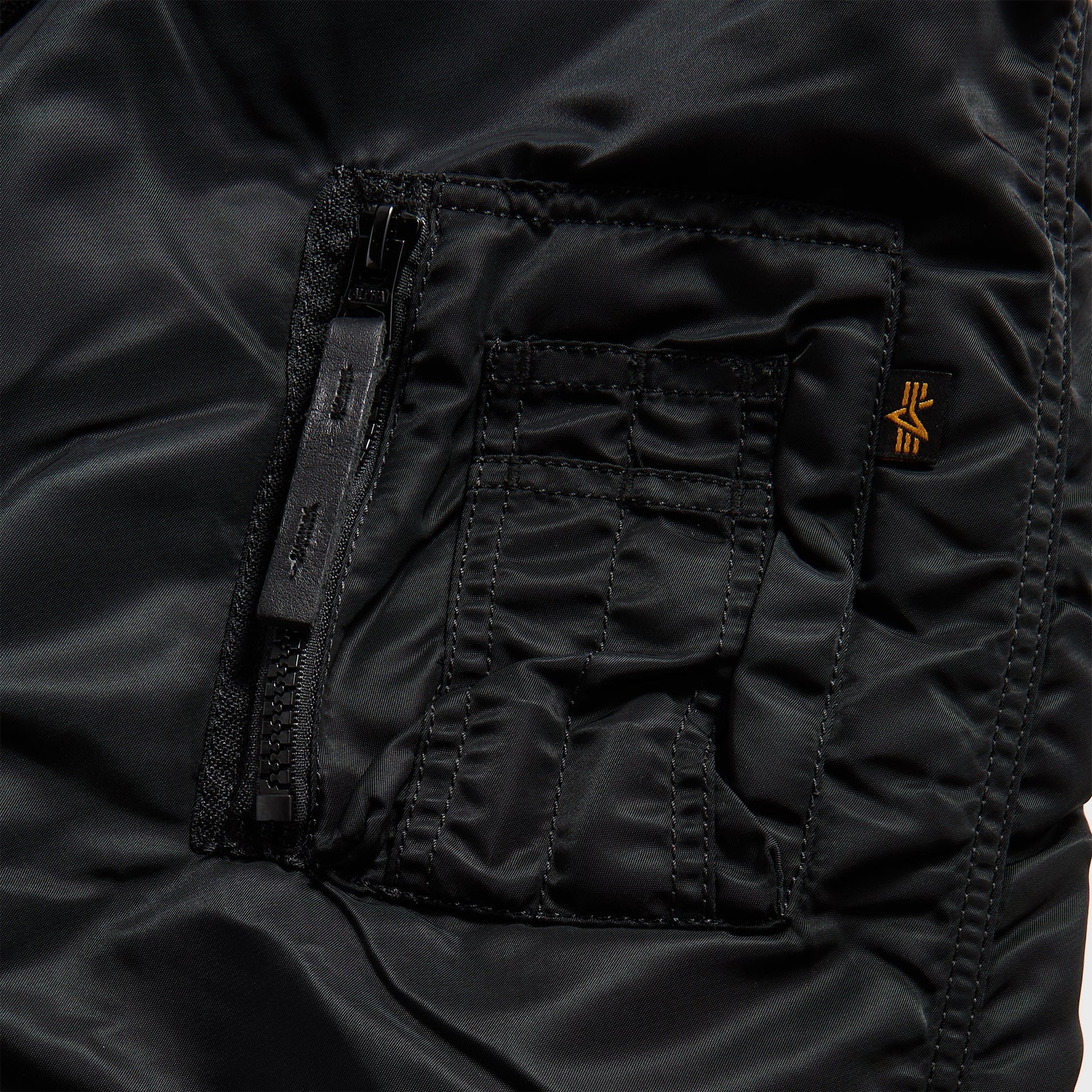 Junya Watanabe MAN Fur Trim Puffer Jacket - Black