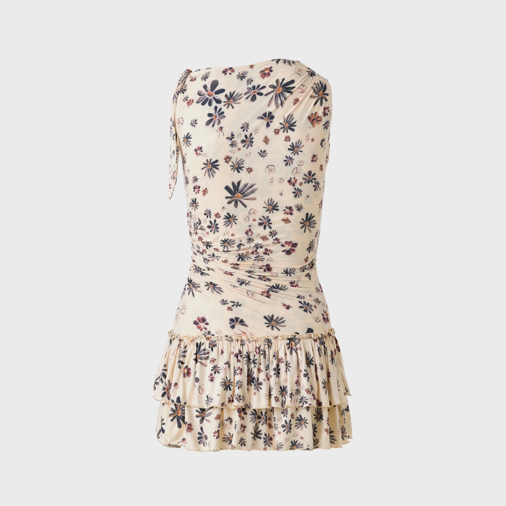 Siedres Ruffled Jersey Mini Dress - Multi