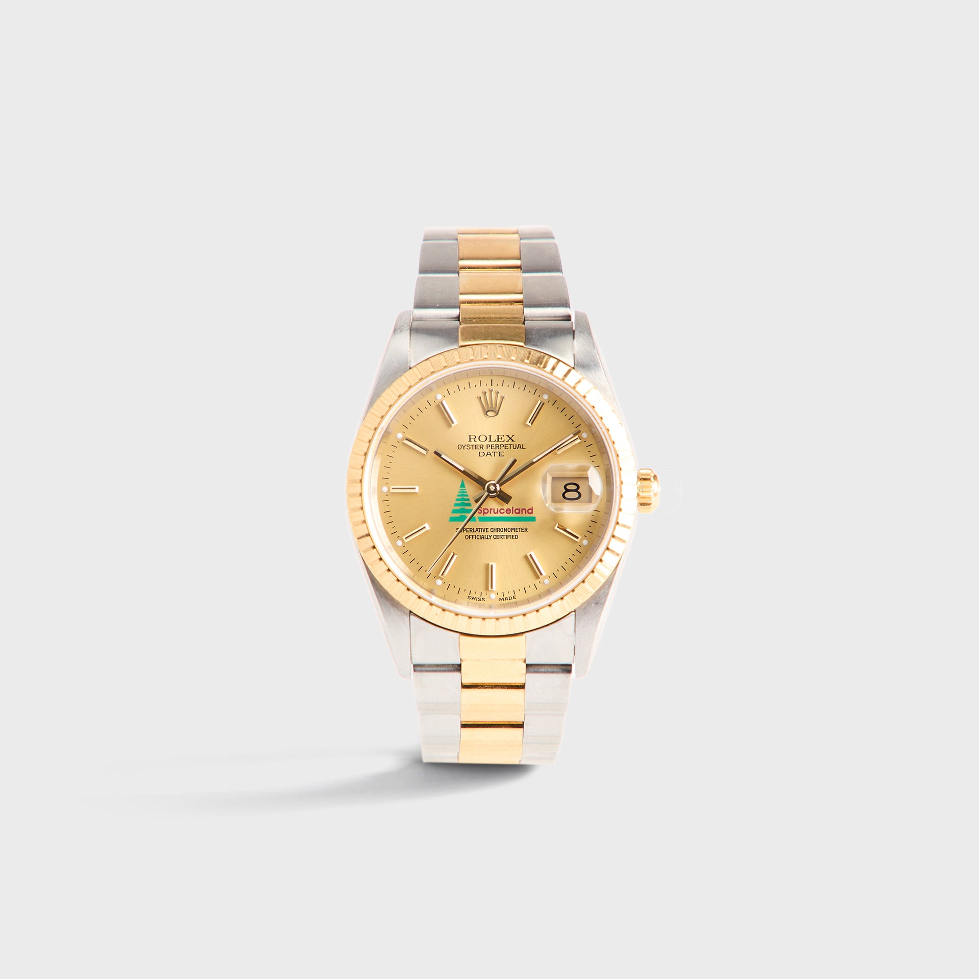 Wind Vintage Rolex Spruceland Date 15223 W/ Hang Tag Unpolished