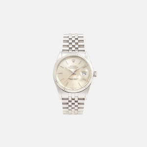 Wind Vintage Rolex Silver Dial Datejust Reference 16014 Unpolished