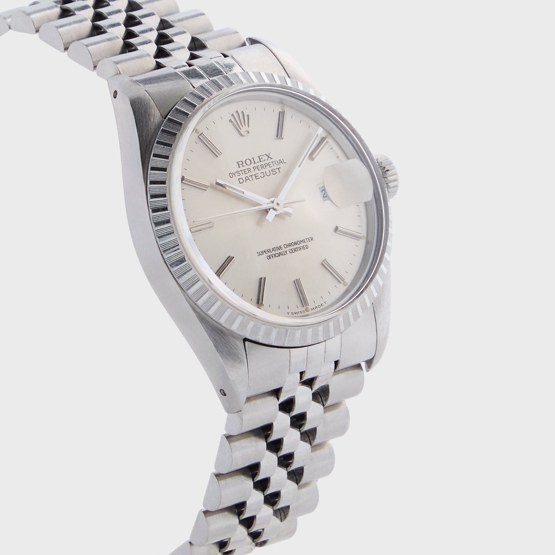 Wind Vintage Rolex Silver Dial Datejust Reference 16030 Unpolished - Silver