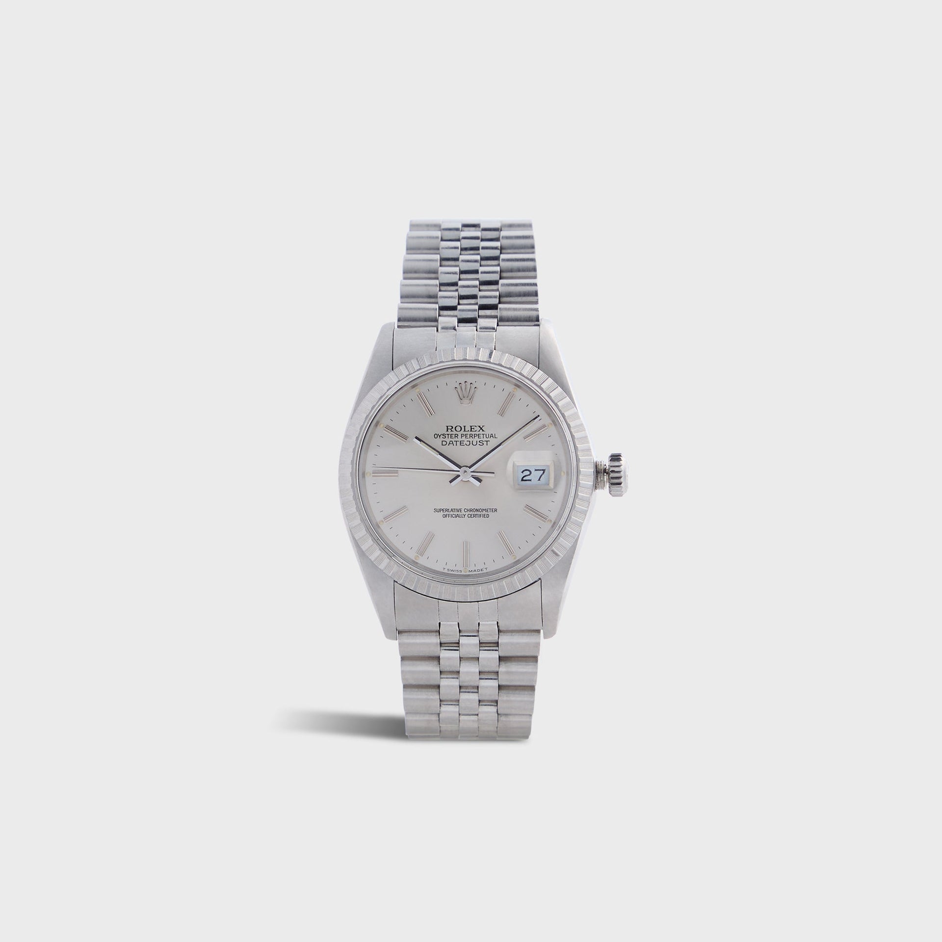 Wind Vintage Rolex Silver Dial Datejust Reference 16030 Unpolished - Silver