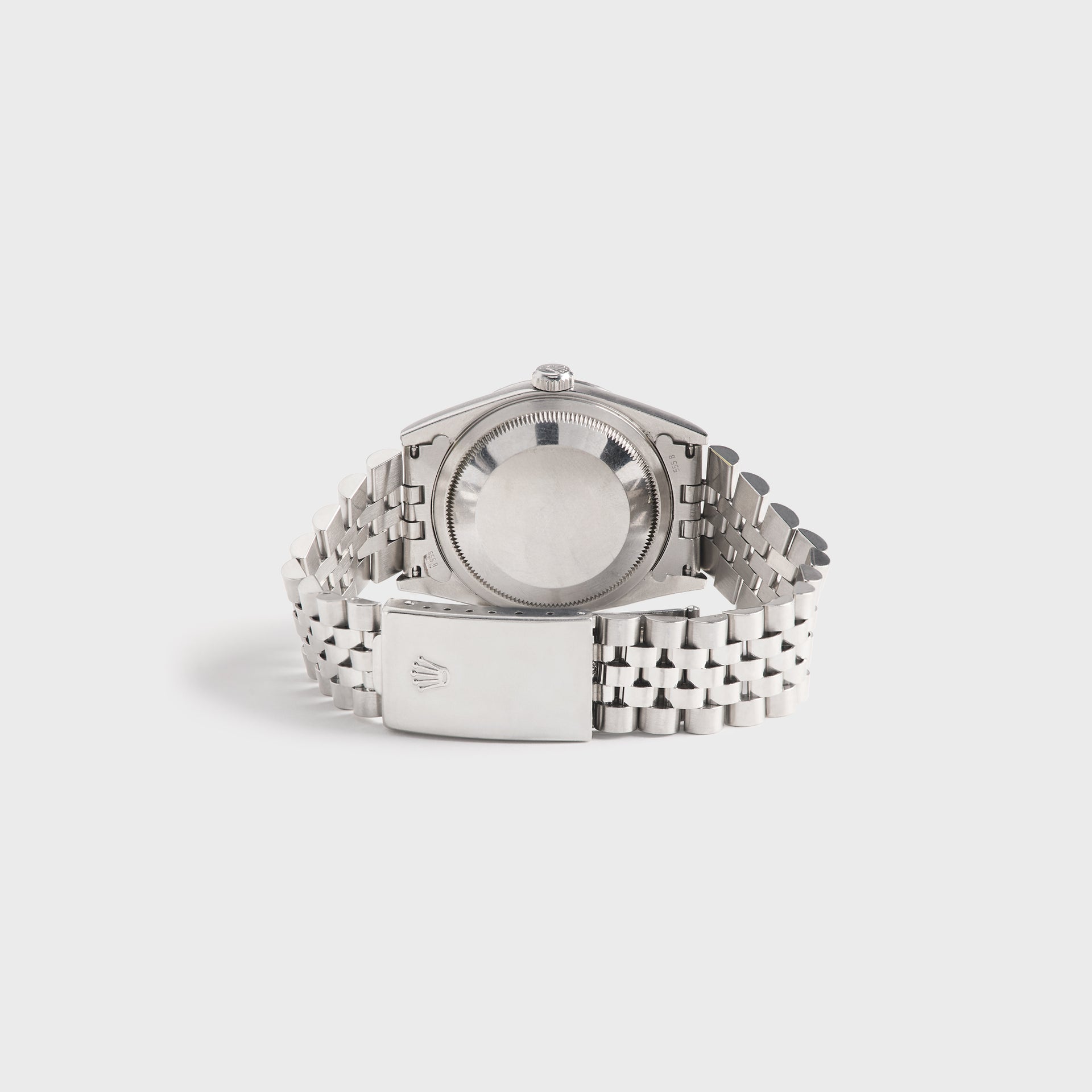 Wind Vintage Rolex Silver Datejust Reference 16220 Unpolished