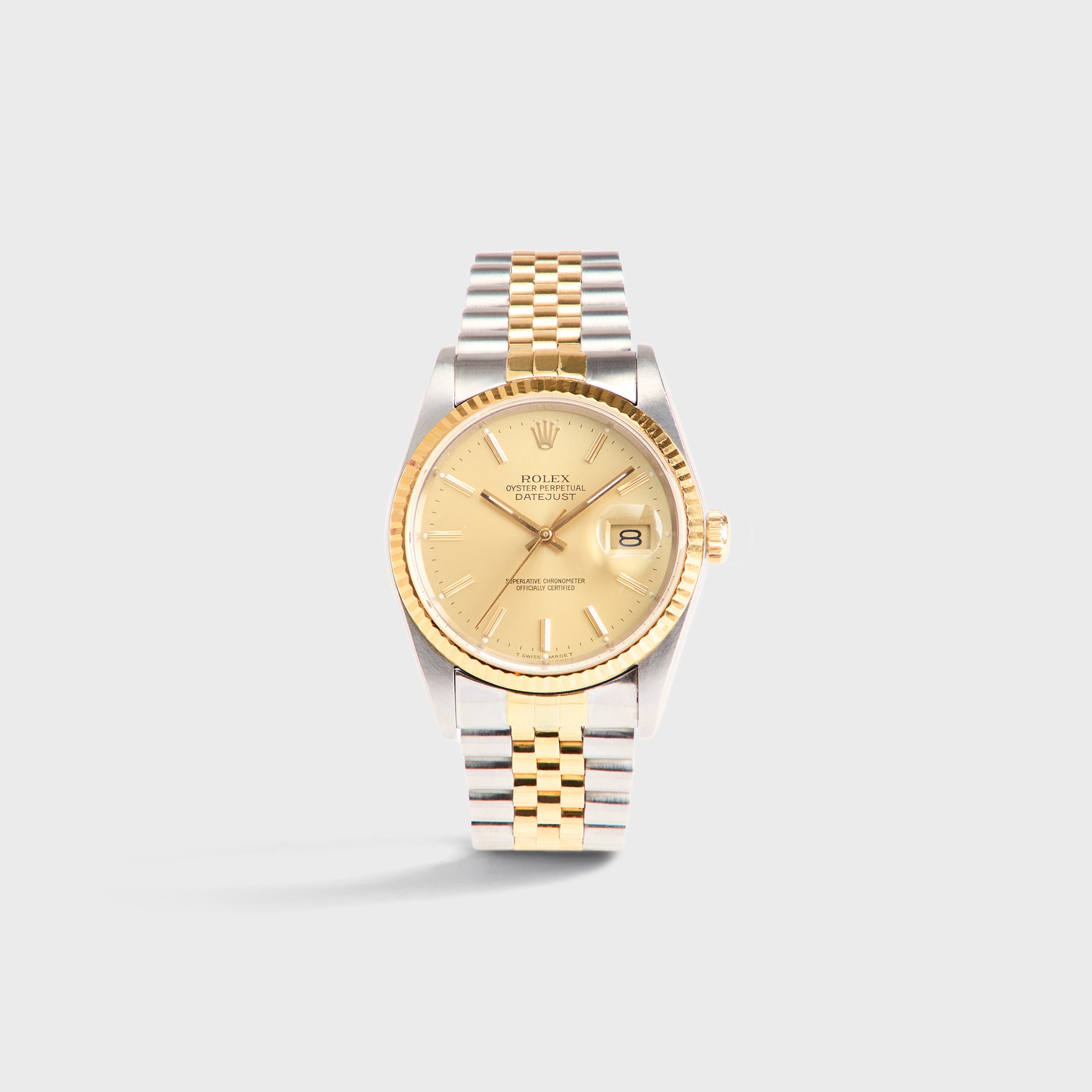 Wind Vintage Rolex Two-Tone Datejust Ref 16233 Unpolished