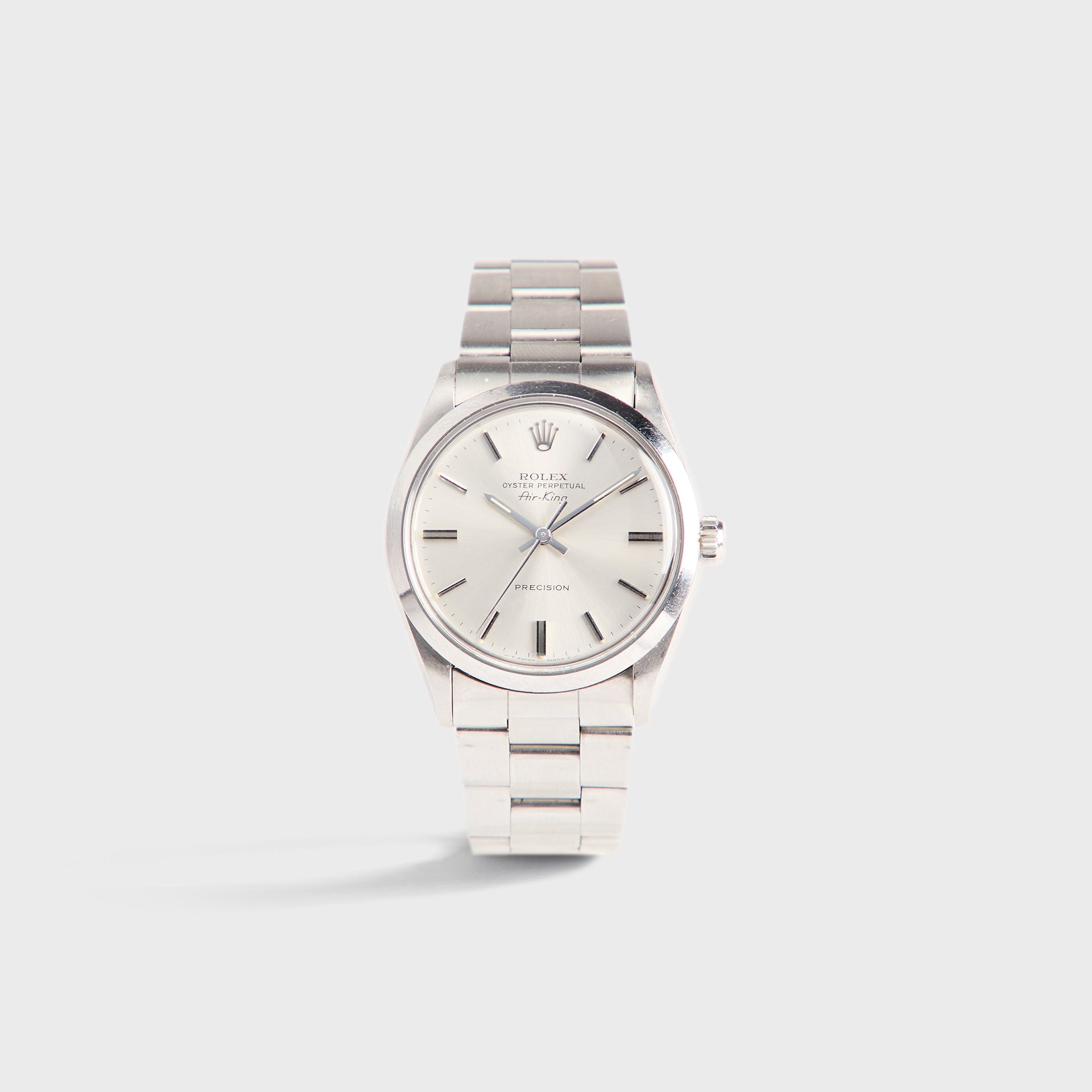 Wind Vintage Rolex Air-King Sliver Dial Reference 5500 Unpolished