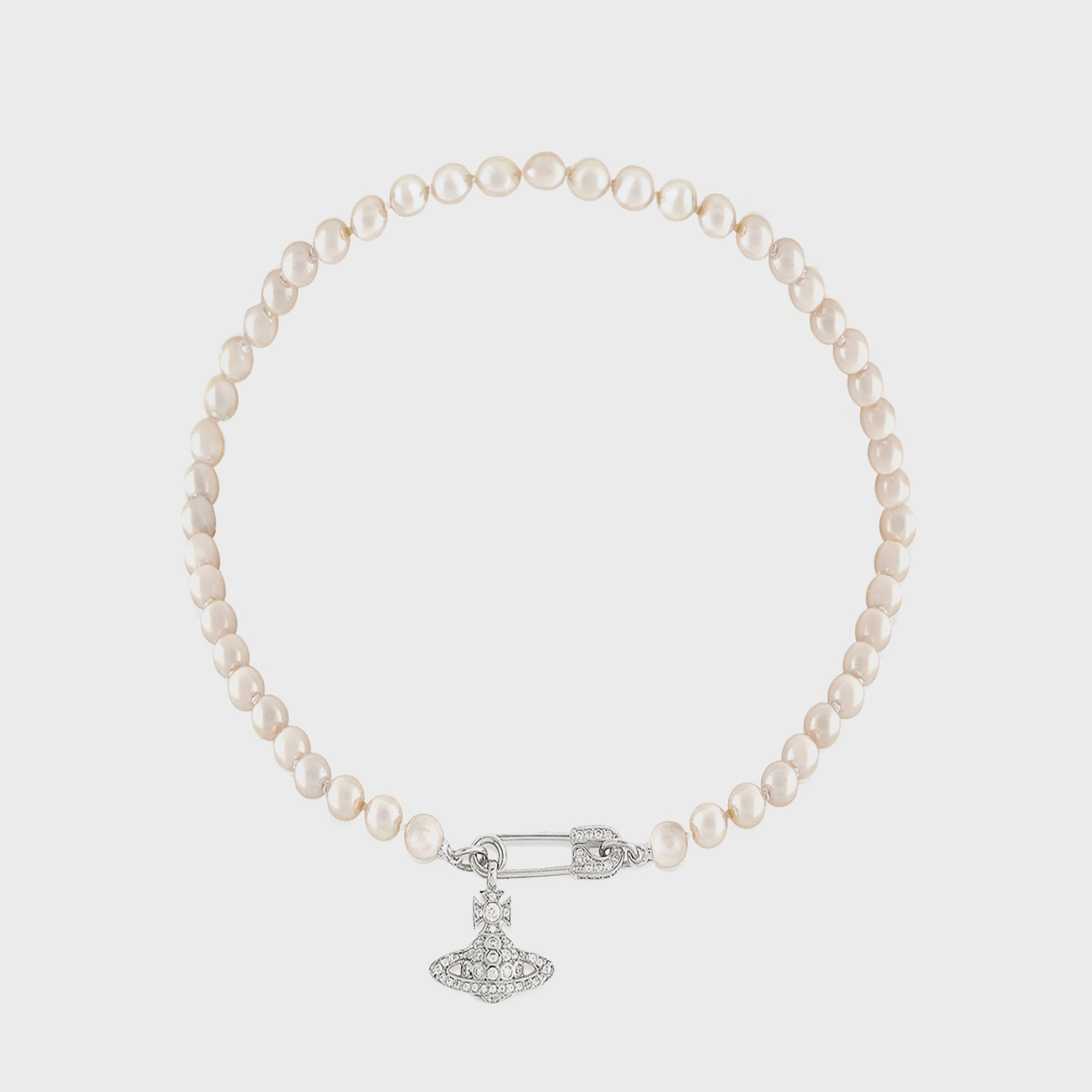 Vivienne Westwood Lucrece Pearl Necklace - Silver