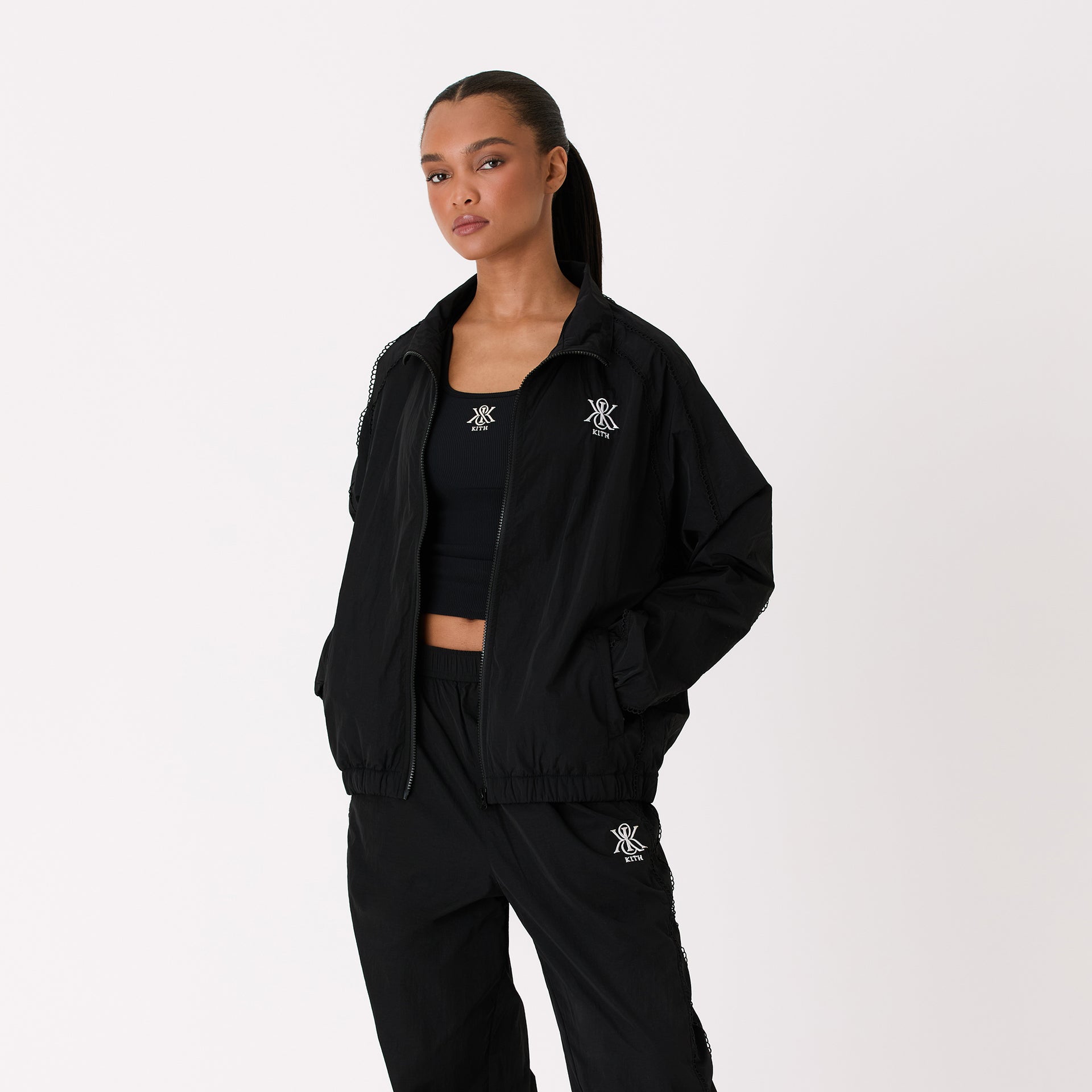 Kith Women Azariah Seamed Track Jacket - Black