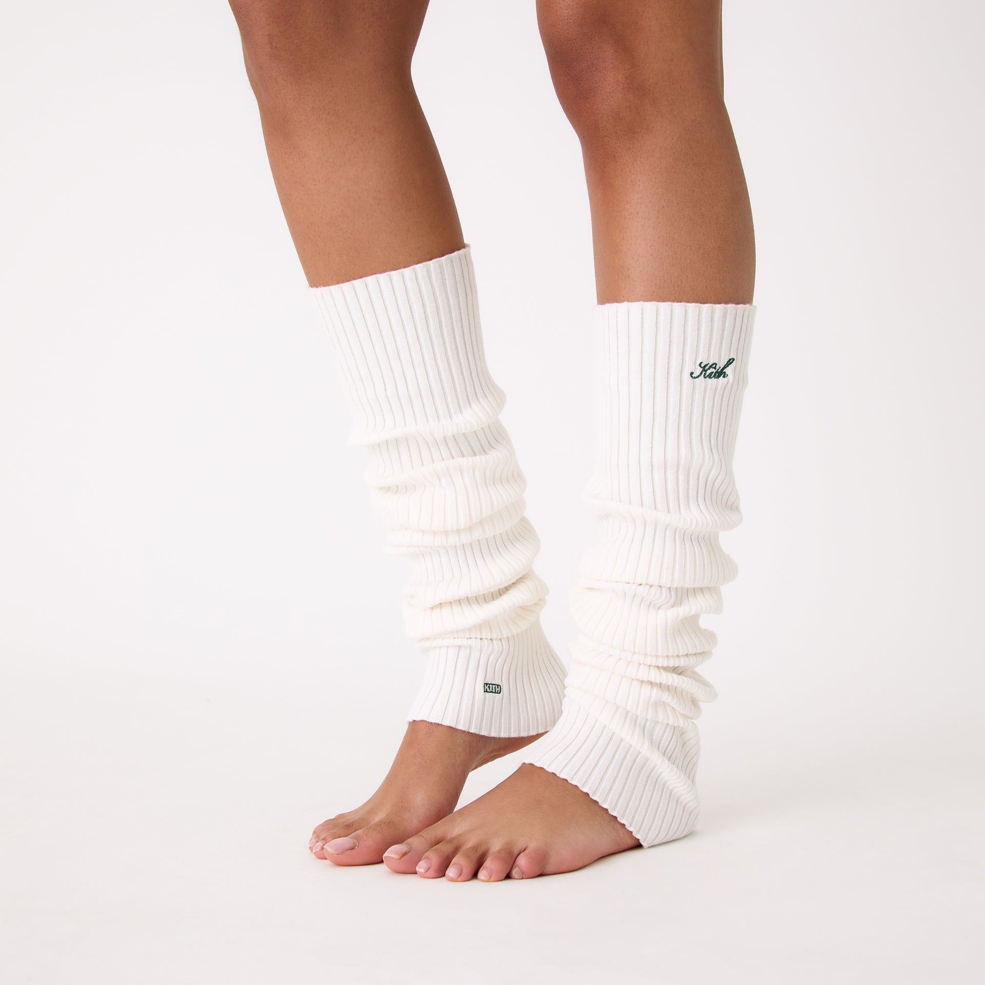 Kith Women Script Logo Leg Warmer - Whisper