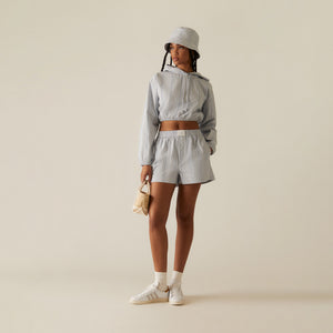 Kith Women Clovis Logo Stripe Hoodie - Orbit