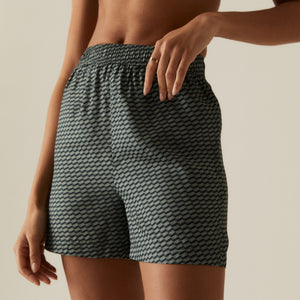 Kith Women Rayne Monogram Silk Short - Serpentine