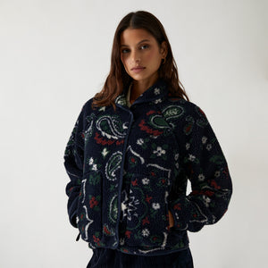 Erlebniswelt-fliegenfischenShops Women Grayson Paisley Jacquard Sherpa - Nocturnal