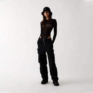 UrlfreezeShops Women Elyse Mesh Bodysuit - Black