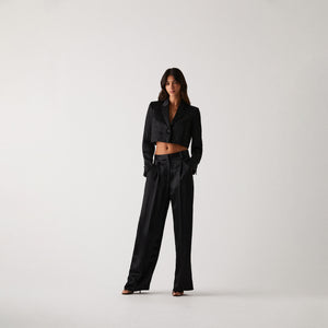 Kith Women Kyrie Cropped Tuxedo Jacket - Black