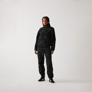 UrlfreezeShops Women Waverly Multi Monogram Fleece - Black