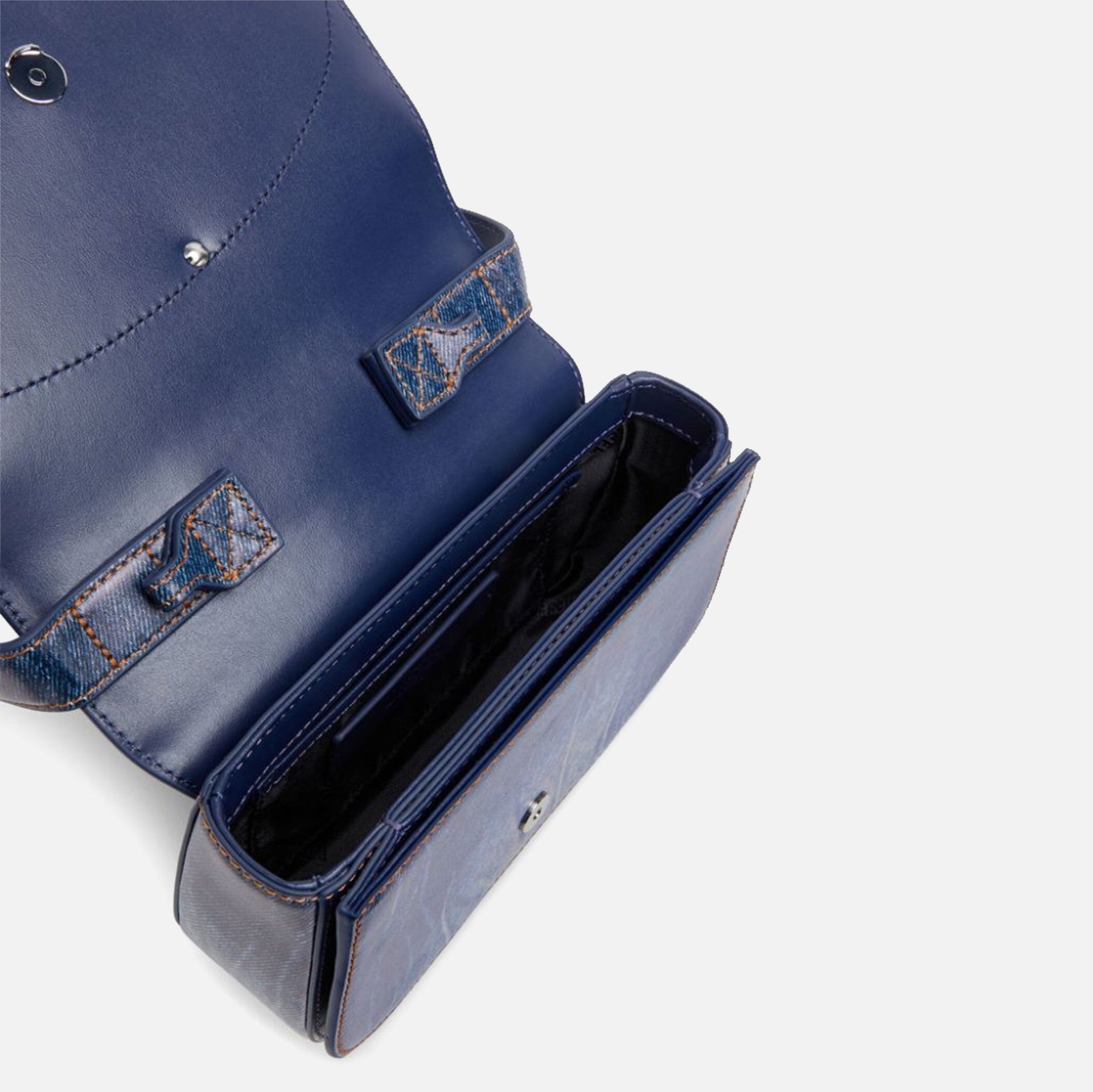 Diesel 1DR Bag Printed Leather Denim - Blue