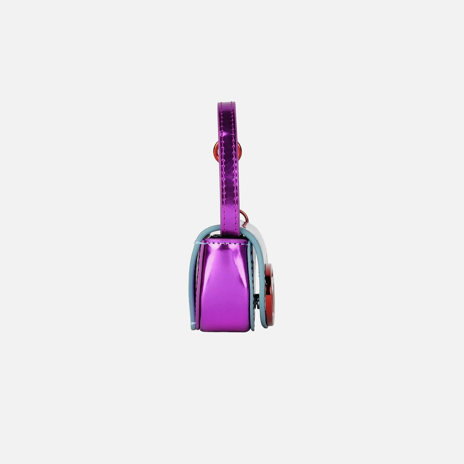 Diesel 1DR XXS Bag in Mirror Leather - Red Mix