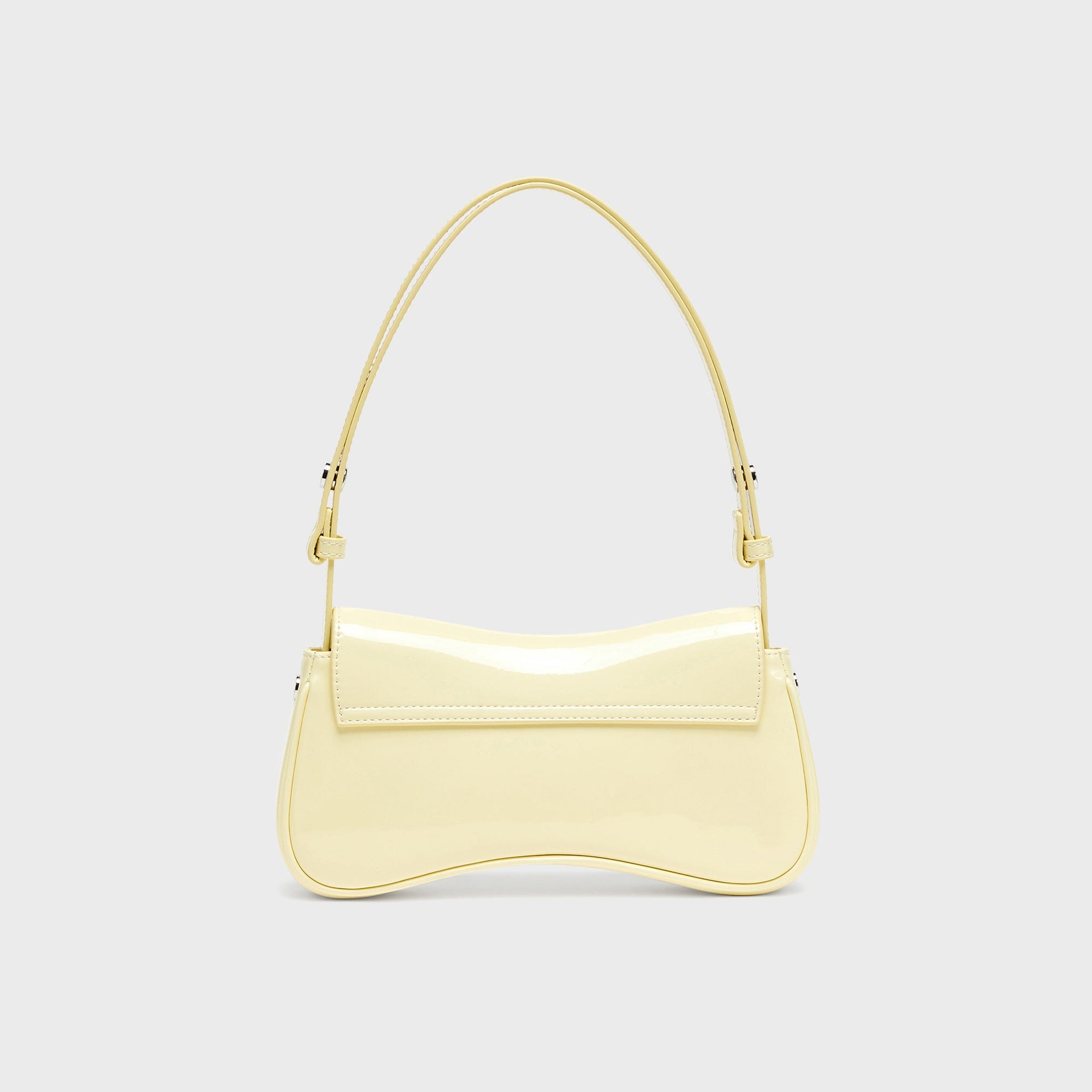 Diesel Play-Clutch In Glossy PU Bag - Light Yellow