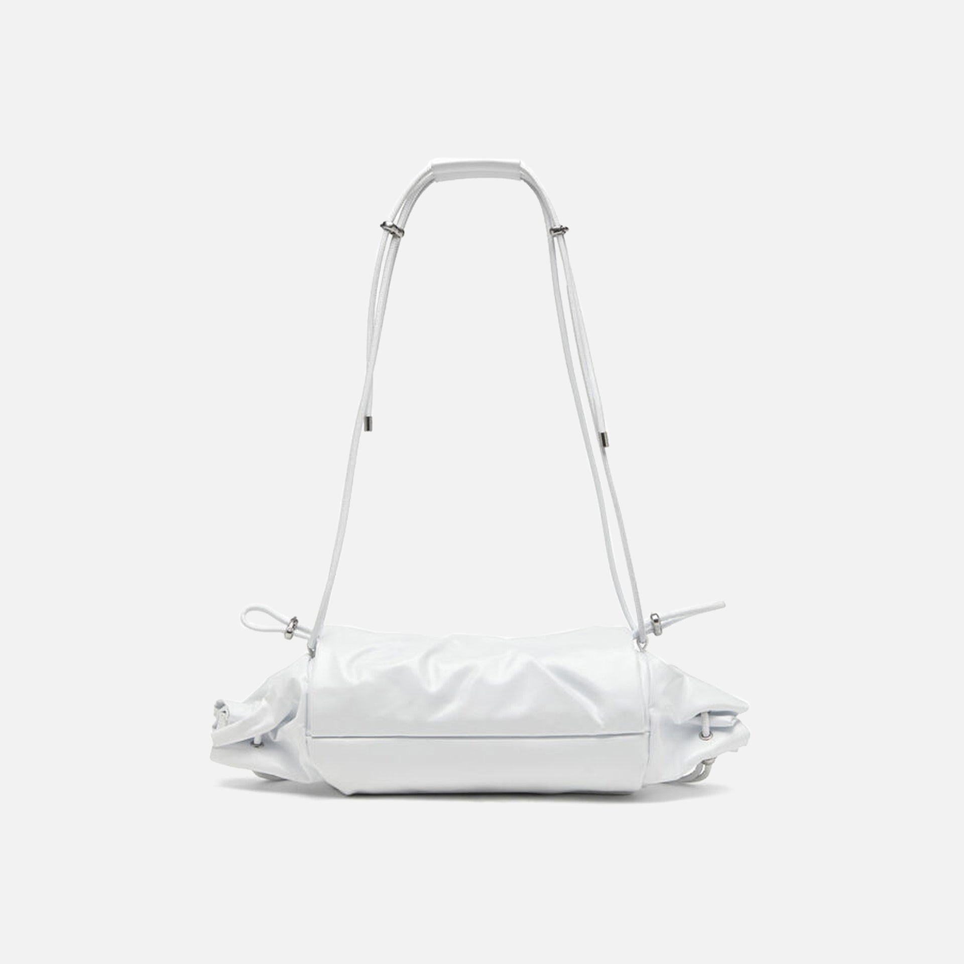 Diesel Scrunch-D Shoulder Bag Small - White