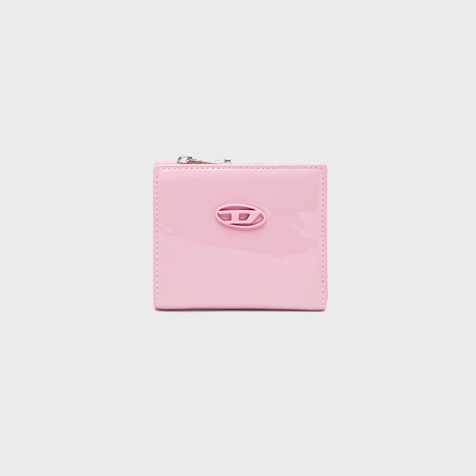 Diesel Glossy PU Bi-Fold Wallet - Light Pink