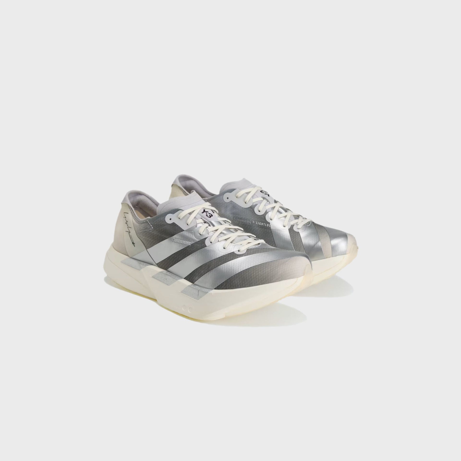 adidas Y-3 Adios Pro 4 - Chalk White / Silver Metallic / Light Solid Grey