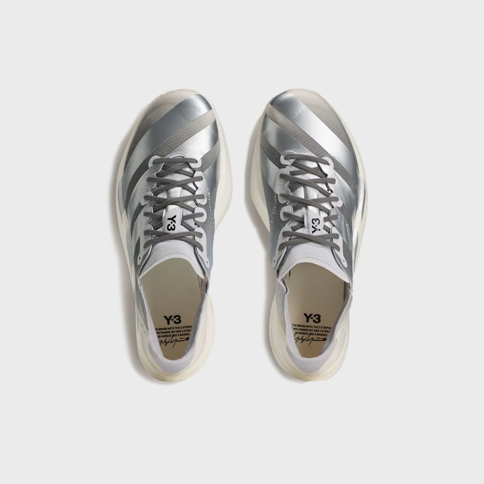 adidas Y-3 Adios Pro 4 - Chalk White / Silver Metallic / Light Solid Grey