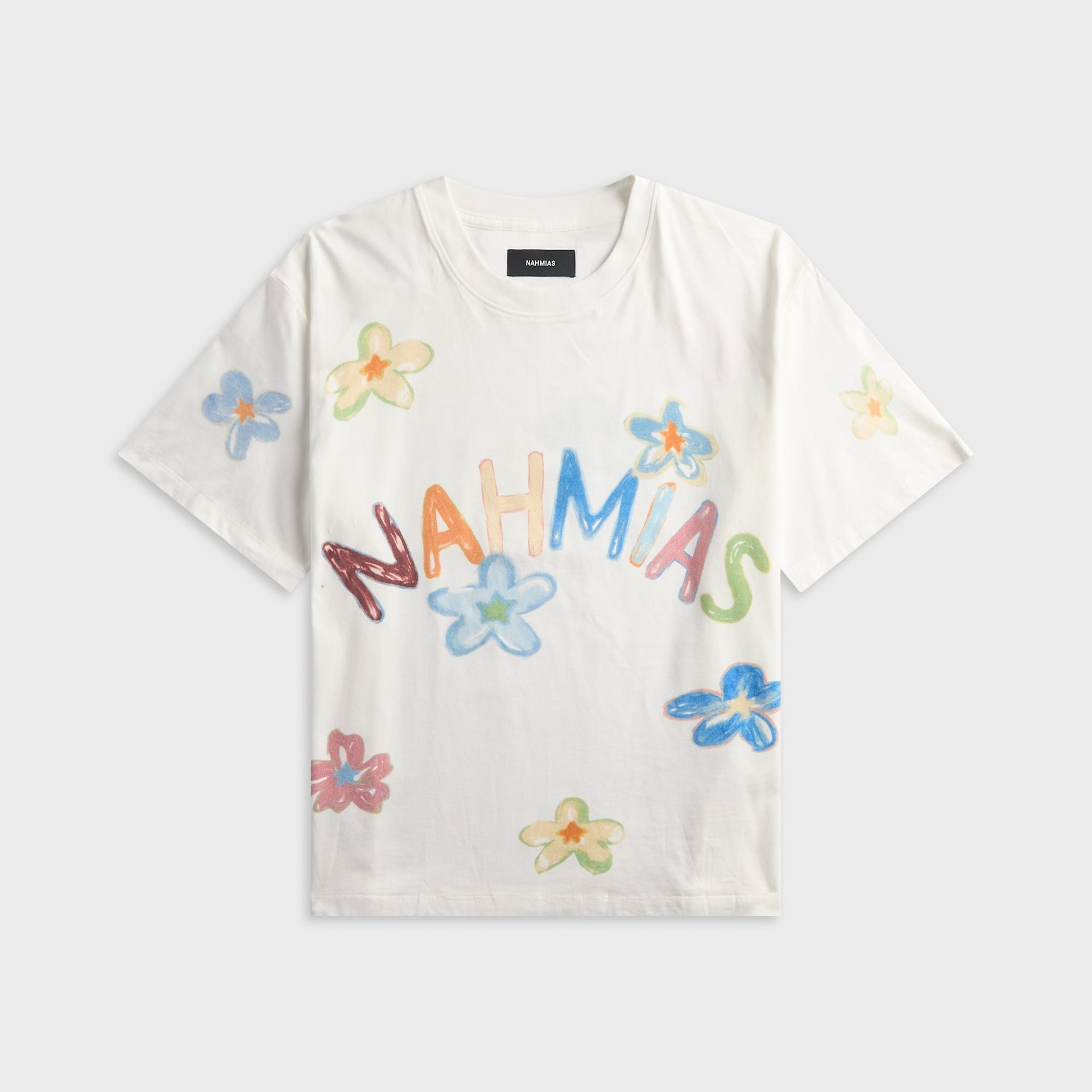 NAHMIAS Super Bloom Boxy Tee - White