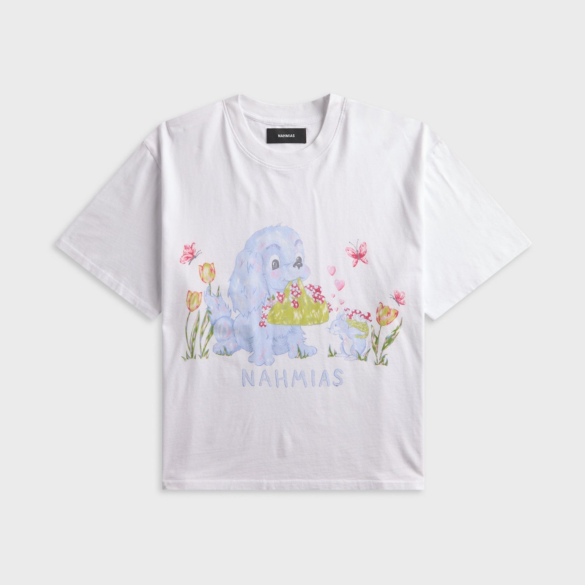NAHMIAS Forage Boxy Tee - White