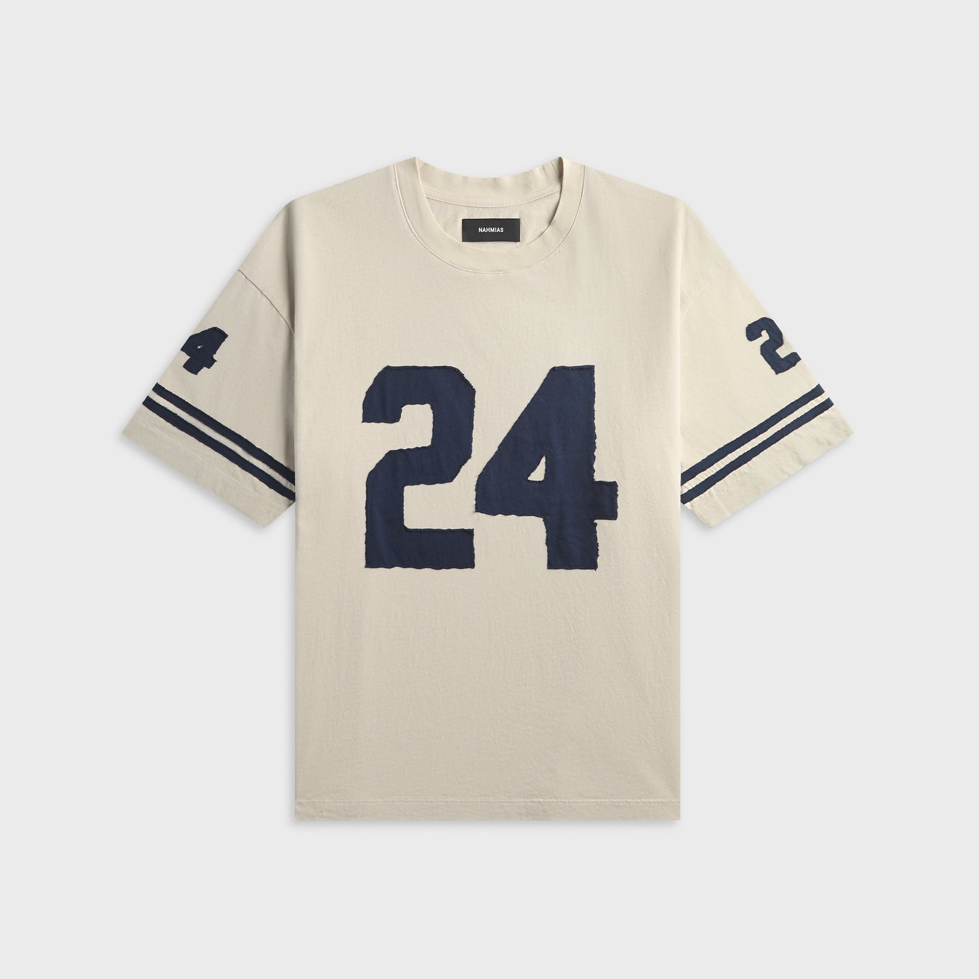 NAHMIAS Uniform 24 Boxy Tee - Egg White Jersey