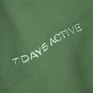 7 Days Active Organic Fitted Sweat Pants - Comfrey