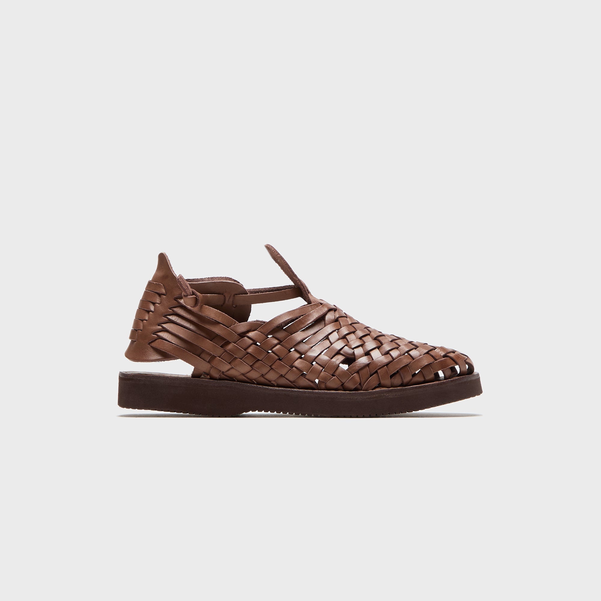 YUKETEN CRUZ 6113 レザー ワラチサンダル　28cm ブラウン Yuketen Cruz Sandal - Brown – Kith