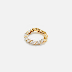 Yvonne Leon Bague Twistee Diamants OJ Twist Ring - Yellow Gold