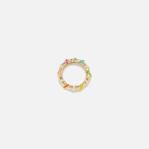 Yvonne Leon Bague Twistee Rainbow Ring - Multi