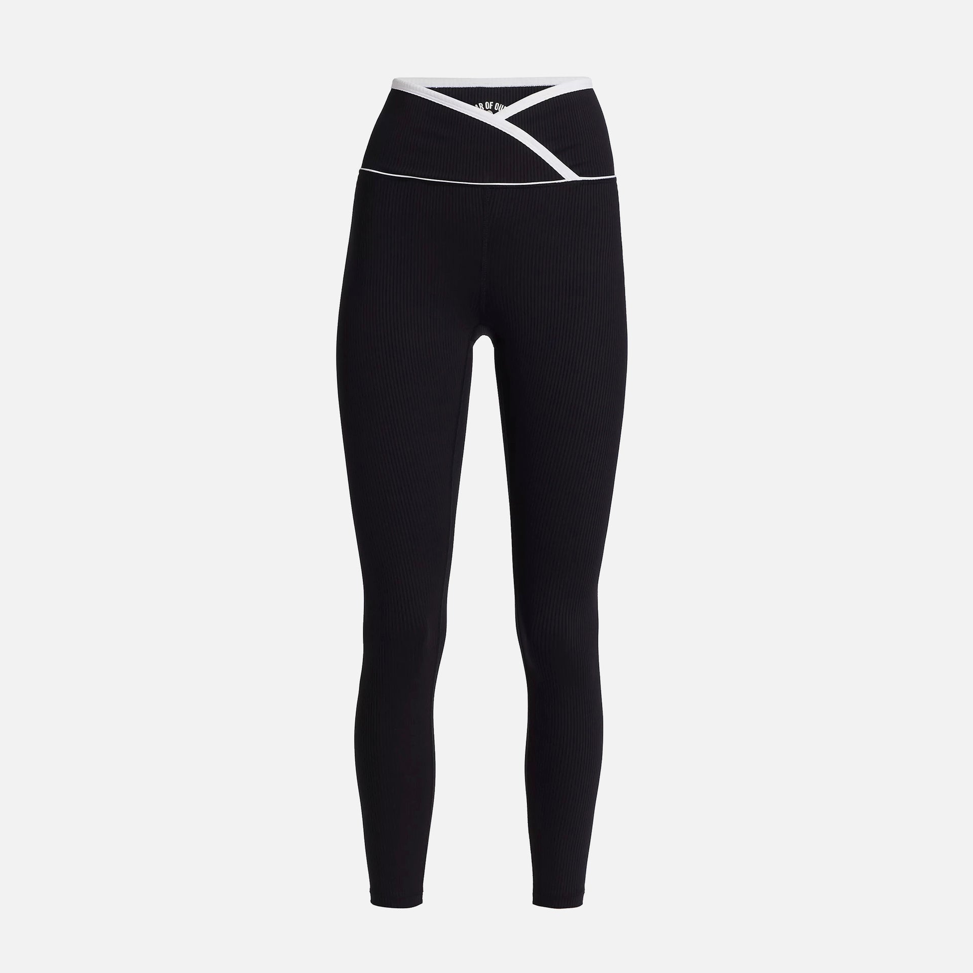 Year Of Ours Ribbed Two Tone Veronica Morato Legging - Black