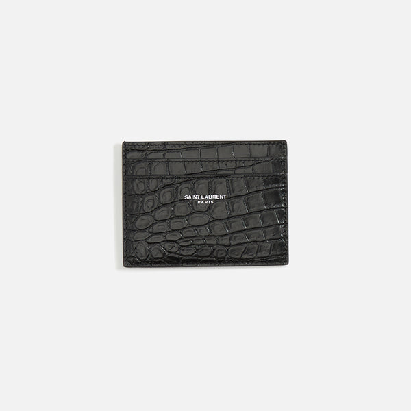 Saint Laurent Smooth Leather Credit Card Case - Vintage Brown – Kith